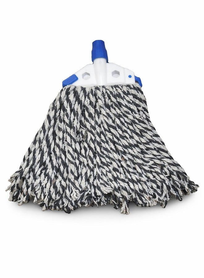 FPC Mop Refills for Floor Cleaning Cotton with Clip Lock | Removes Dust Dirt Hair and Spills Easily | Fast Water Absorption for Home Office Kitchen Bathroom Balcony | Easy to Wash - 6 Inch, Pack of 1 - Image 1